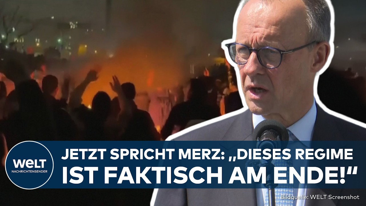 PROTESTE IN IRAN: „Dieses Regime faktisch ist am Ende!“ Friedrich Merz spricht Klartext!