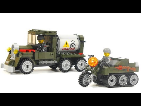 Enlighten Brick Combat Zones 1706 intercept the fleet | Military Lego Speed Build Review