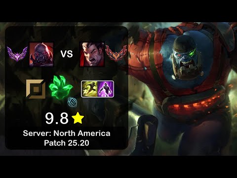 Sion Top vs Darius - NA Master - Patch 25.20