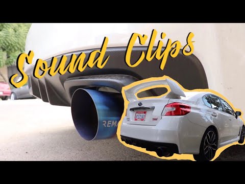 2020 STI REMARK EXHAUST | SINGLE EXIT | ASMR SOUND CLIPS
