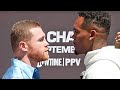 Canelo Alvarez not intimidated by BIGGER Jermell Charlo in INTENSE second face off in LA