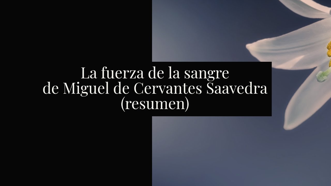 La fuerza de la sangre de Miguel de Cervantes Saavedra (resumen)