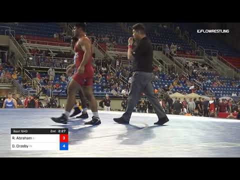 220 Lbs Rnd Of 16 Ramin Abraham Illinois Vs Dorian Crosby Pennsylvania