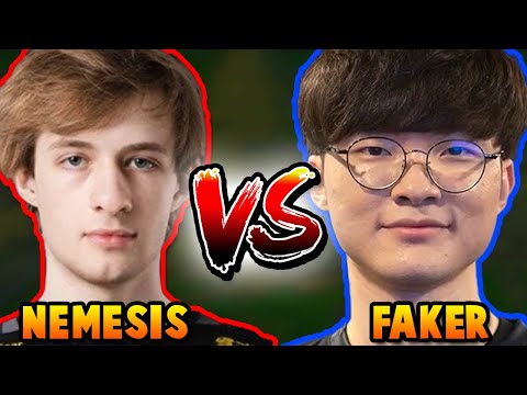 RANK 1 EUW MID LANER FACES OFF AGAINST FAKER AND GETS SMASHED BUT THEN SPACES THE F*** OUT OF FAKER