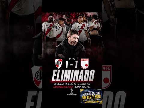 RIVER ELIMINADO DE LA COPA🚨⚽️ #futbol #viral #riverplate #river #sudamericana #shorts #millonario