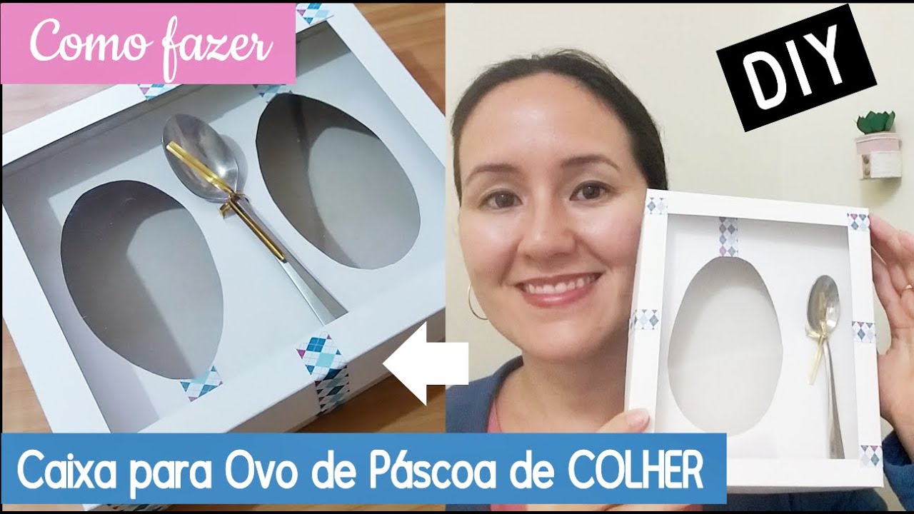Watch Now Como fazer Caixa para Ovo de Colher - 250g e dupla de 150g - DIY PĂSCOA Como fazer Caixa para Ovo de Colher - 250g e dupla de 150g - DIY PĂSCOA