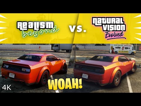 GTA V Next Gen Graphics Mod Comparison - Realism Beyond vs. NVE (Natural Vision Evolved) 2020