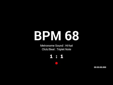 Metronome BPM 68 / Hi-hat / Triplet