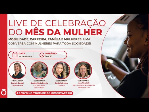 Live para celebrar o Mês da Mulher