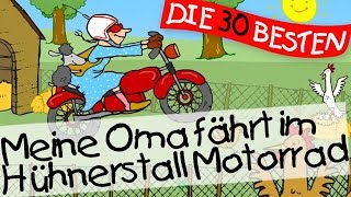 Video thumbnail of "Meine Oma fährt im Hühnerstall Motorrad - Kinderlieder Klassiker zum Mitsingen || Kinderlieder"