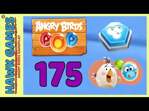 Angry Birds Stella POP Bubble Shooter Level 175 Hard - Walkthrough, No Boosters