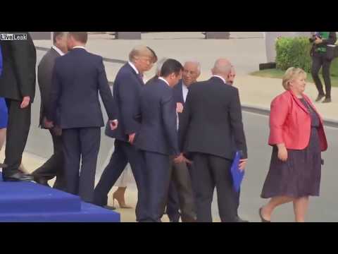 A Visibly Drunk EU Clown at NATO summit - Video