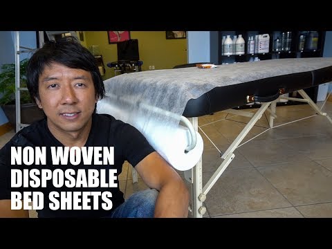 Non woven disposable bed sheets for massage tables medical r...