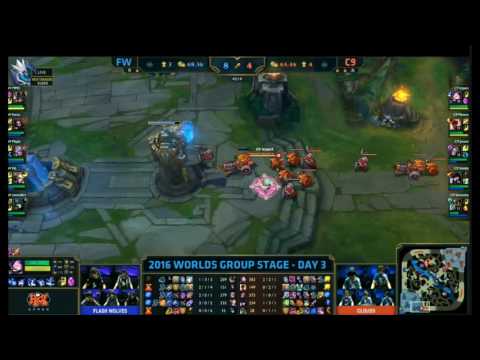 FW vs C9 我狼大戰C9 取下首級 振奮人心 雷姆教橫空而出 逆取狼首 2016 英雄聯盟S6 世界大賽 精華片段