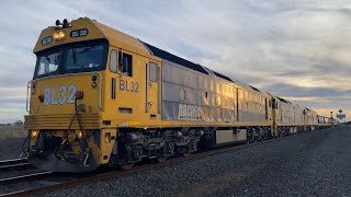 Up 9158 Pacific National loaded grain with BL32 G522 G529 passing through Gheringhap loop 4/5/2025