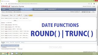Oracle Tutorial - Date Functions ROUND | TRUNC