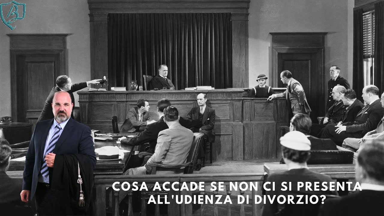 Cosa accade se uno non si presenta all'udienza di divorzio?