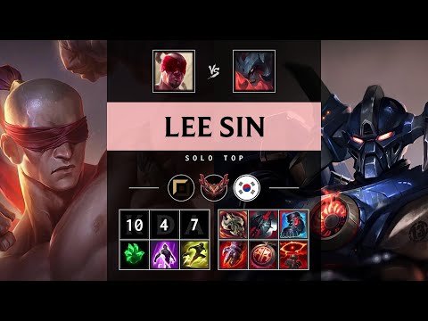 Lee Sin Top vs Aatrox - KR Grandmaster Patch 25.12