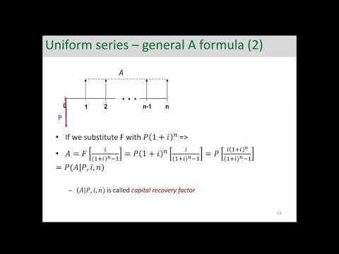 Engineering Economic Analysis - Uniform Series