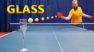 Can You Break a Glass with a Ping Pong Shot?
