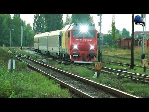 Trenuri de Calatori pe Apus/Passenger Trains on Sunset in Oradea Est Triaj - 10 September 2018