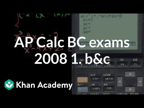AP Calculus BC Exams: 2008 1 B & C 