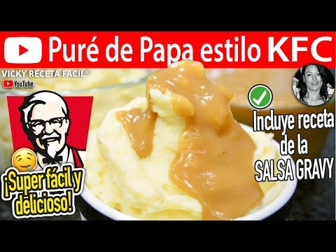 Cómo hacer PURE DE PAPA Estilo KFC Vicky Receta Facil Video