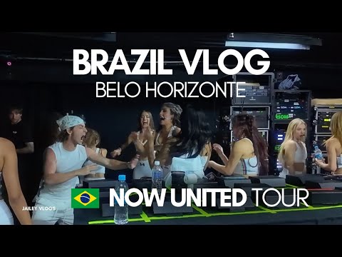NOW UNITED BELO HORIZONTE 🇧🇷 Backstage footage DURING performance?! 😍 Bailey May & Jenny Vlog