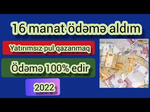 , title : '16 MANAT ÖDƏNİŞ ALDIĞIM SAYT İNTERNETDƏN PUL QAZANMAQ  (2022)'