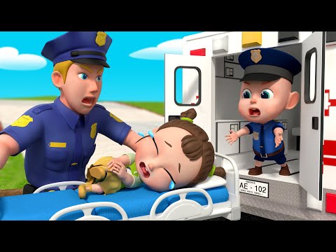 Policeman Is Here To Help + Police Cartoon - Job and Career Song | More Nursery Rhymes & Kids Songs