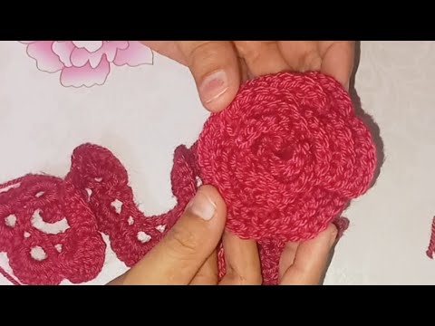 Crochet Rose Flower🌹/crochet /#crocheting #crochet love #Nuzhatcrochet