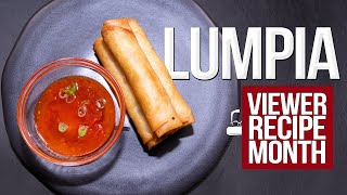 MAKING A VIEWER REQUESTED TRADITIONAL FILIPINO LUMPIA RECIPE...OMG! | SAM THE COOKING GUY