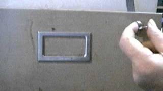 TRY-OUT KEY JIGGLED TO OPEN FILE CABINET LOCK