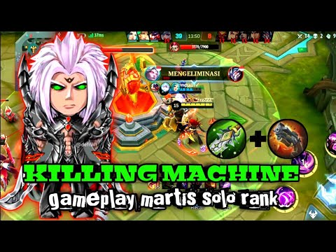 MARTIS GAMEPLAY•|SOLO RANK•|Mobile Legends_Martis Insane Damage•|Best Build Martis Hyper