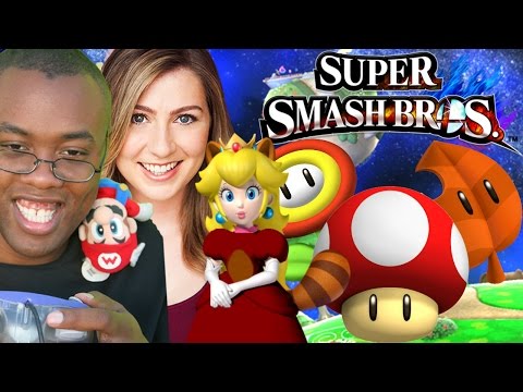 SUPER SMASH BROS - SUPER TANOOKI PEACH (Mario Items Only)