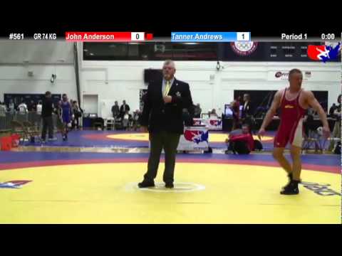 Schultz GR 74 KG Cons. Semi: John Anderson (U.S Army) vs. Tanner Andrews (U.S.O.E.C)