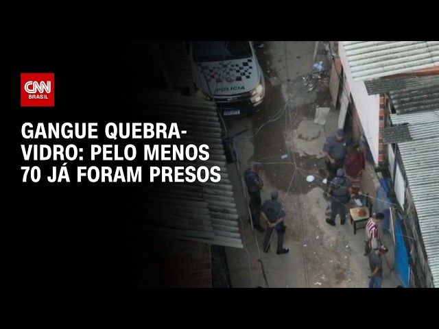 Polícia prende 70 pessoas em megaoperação contra "quebra-vidros" em SP | CNN 360°