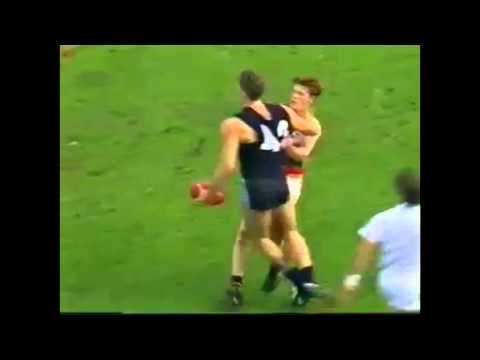 Anthony Koutoufides first mark and kick