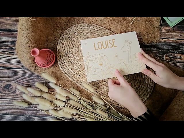 Vídeo relacionado con Cubiertos infantiles personalizados con estuche impreso - motivo safari - regalo nacimiento, cumpleaños, bautizo
