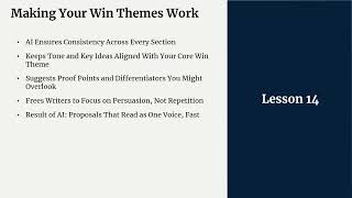 Win Theme Masterclass FY2026 (video 19) for Winning Federal Contracts by Government Contractors
