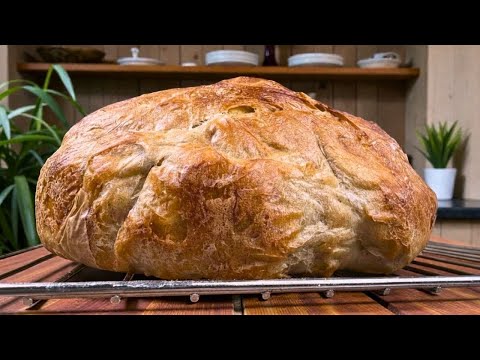 8-Hour Cold Ferment German Rye-Wheat Bread With a Cast Iron Steam Crust — Zero Kneading