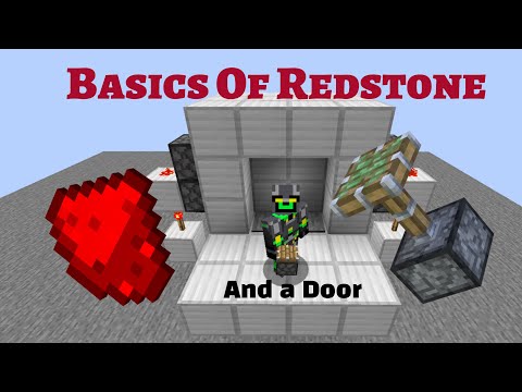 Basics of Redstone, and a Door -  Redstone Academy #1