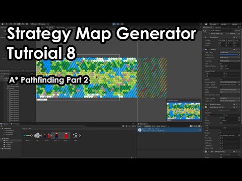 Making a Hex Based Strategy Map Generator in Unity - Tutorial 8 - A* Pathfinding Part 2
