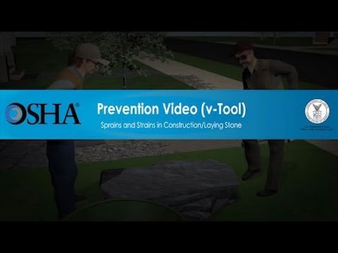 建築・敷石における捻挫・挫傷 (Sprains and Strains in Construction/Laying Stone)