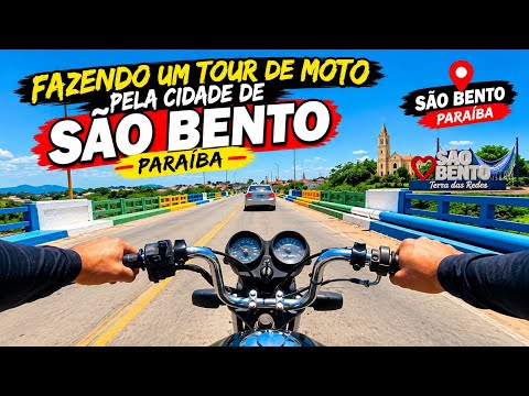 🏍️ VOCÊ JÁ VIU SÃO BENTO-PB ASSIM? 😱 TOUR DE MOTO PELA TERRA DAS REDES!