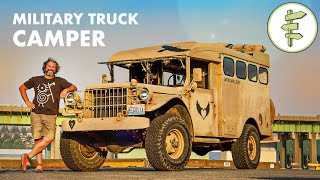 3 Years Living in a Military Truck Turned Tiny Home on Wheels for Man's Inspiring Mission