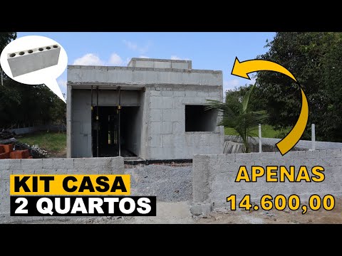 Casa de bloco celular com 2 quartos por apenas R$ 14.600 😱