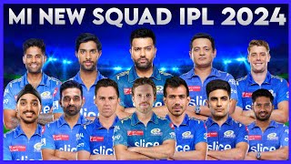 MI 2024 IPL Squad | IPL 2024 MI Target Players | MI New Players IPL 2024