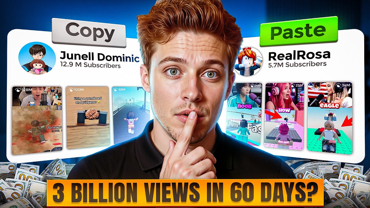 This Roblox Shorts Channel Got 3 BILLION Views in 60 Days… So I Copied It