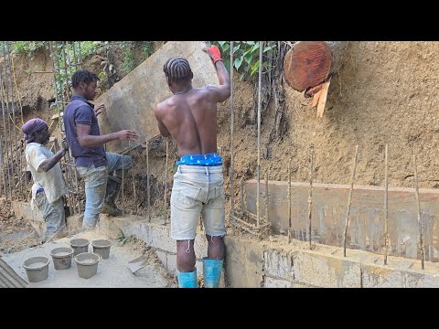 Project X || Rain 🌧️ keep breaking the banking as we block up the retaining wall 
